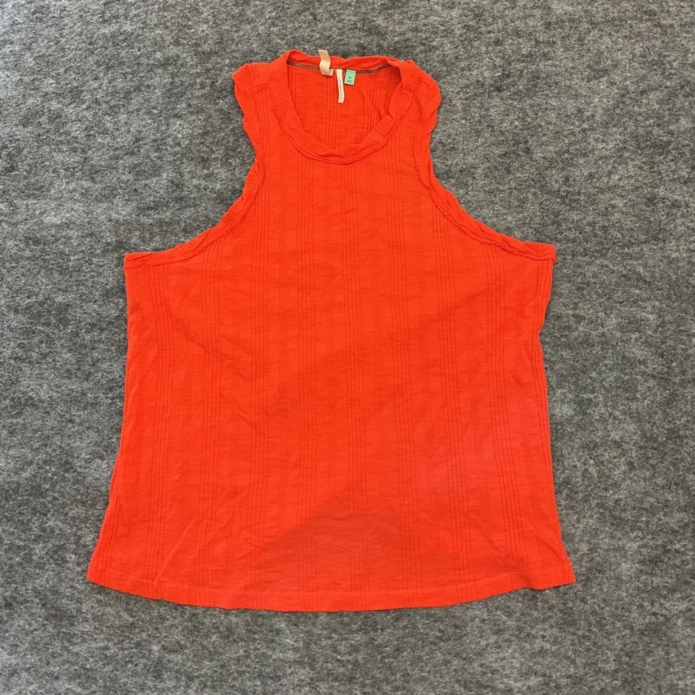 Pilcro Orange Cotton Cropped Tank Sz 2X C6